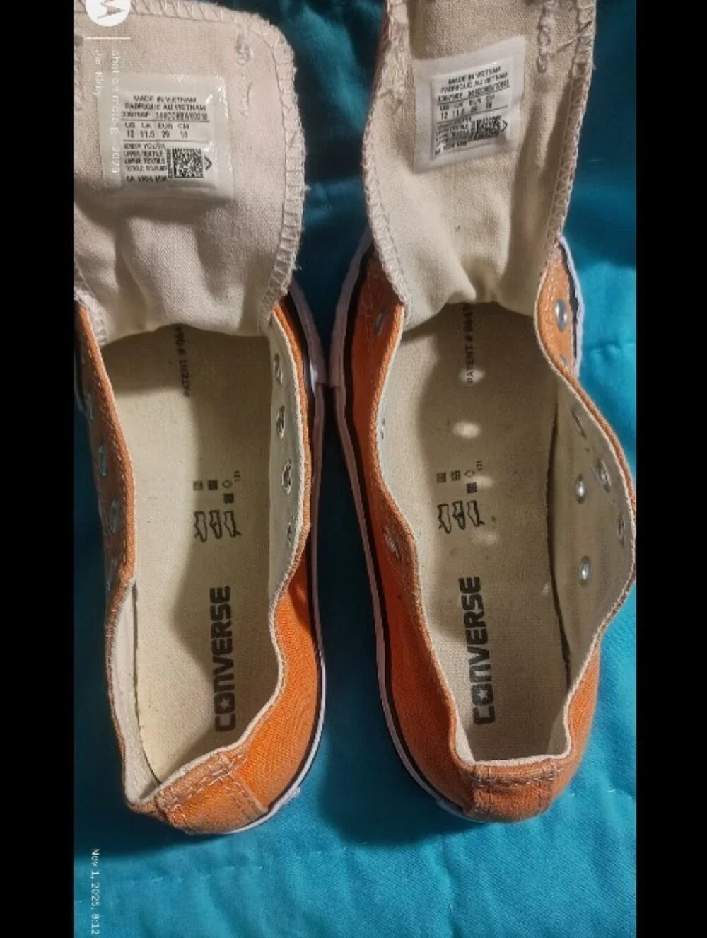Converse Kids Chuck Taylor All Stars Canvas Low Top Sneakers Youth Sz 12